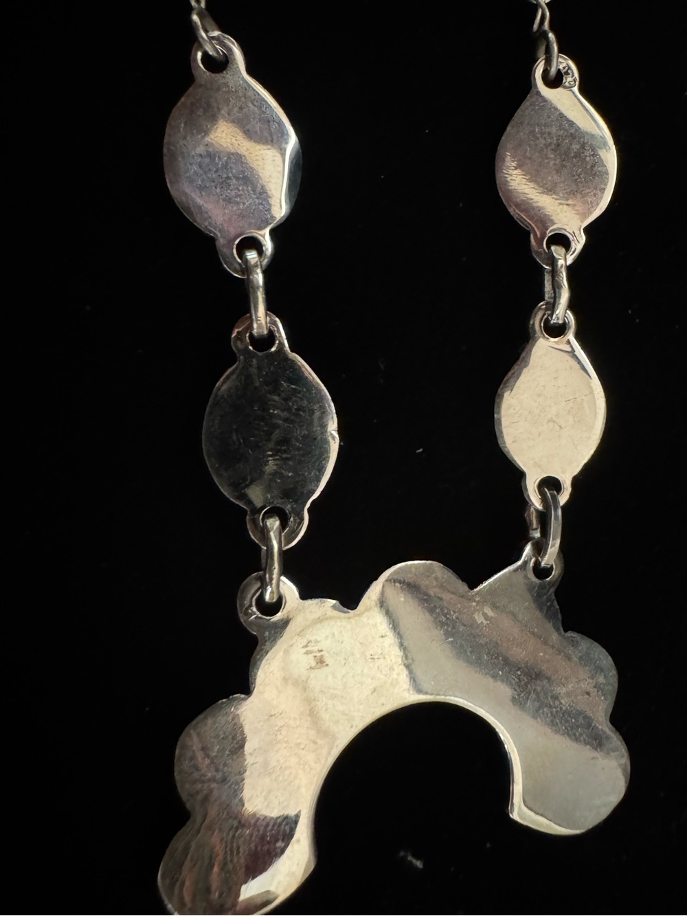 Turquoise Teardrop Naja Statement Necklace - sterling silver Women Jewelry - Picture 4 of 6